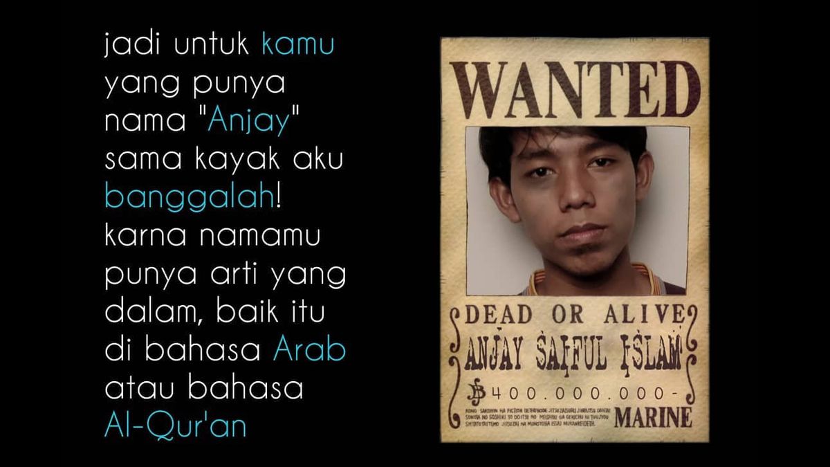 Jangan Lebay Ucapkan Anjay Ini Dia Pemilik Nama Anjay Saiful Islam Voice Of Indonesia