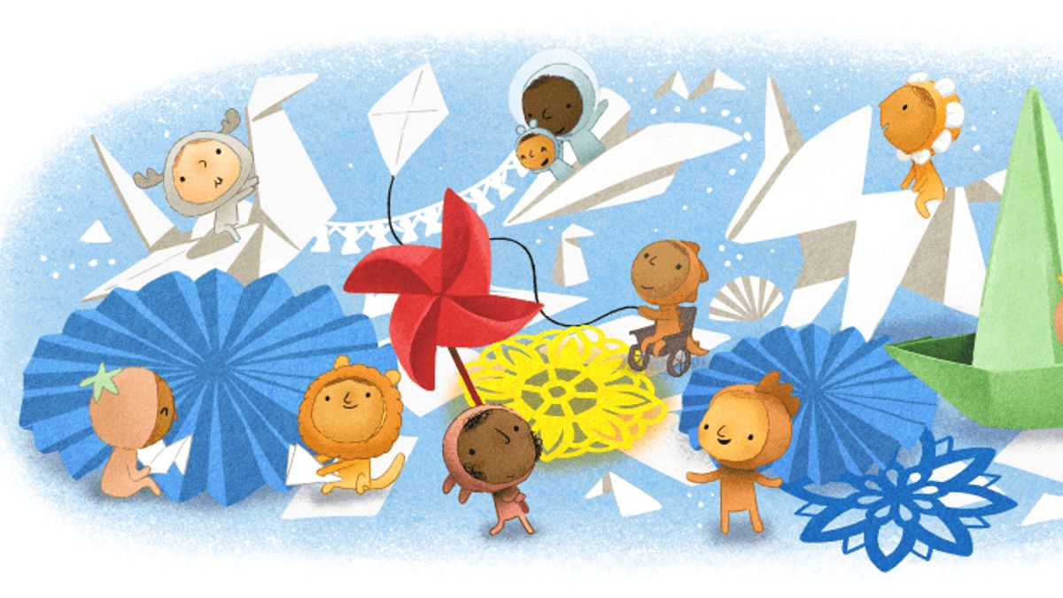 Google Doodle Commemorates National Children's Day